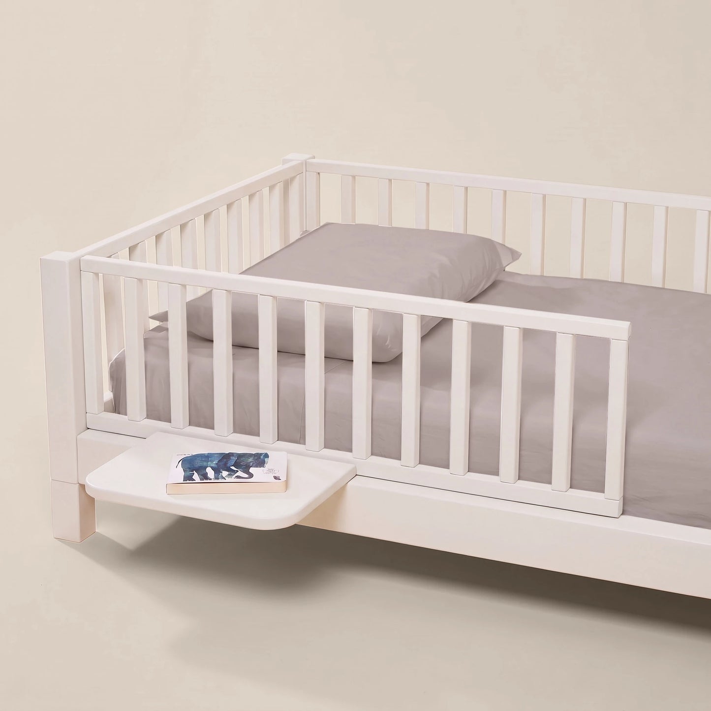 Comodino bio paint Bianco per letto evolutivo zero+