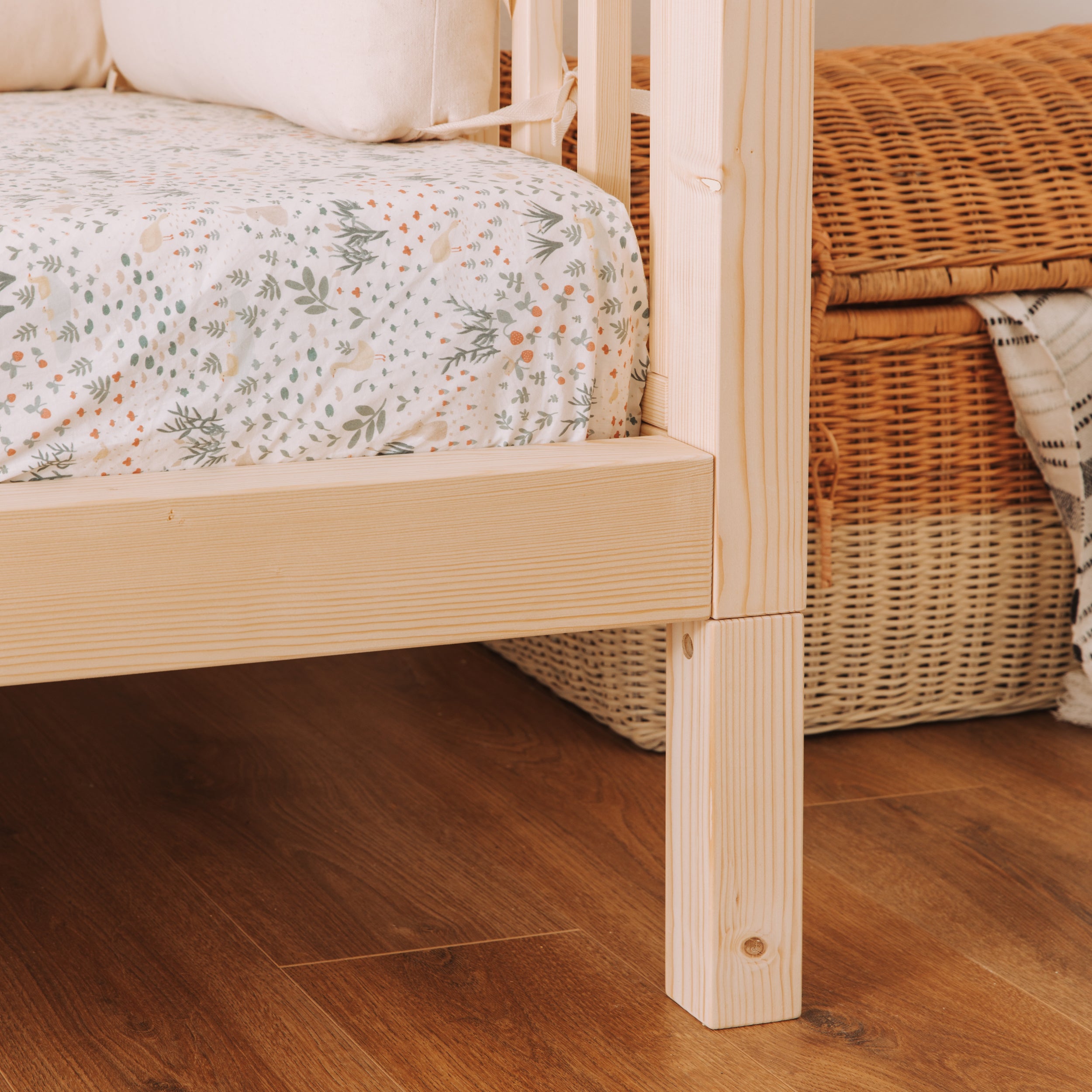 kit piedi per letto modulare evolutivo in legno zero+ nabè