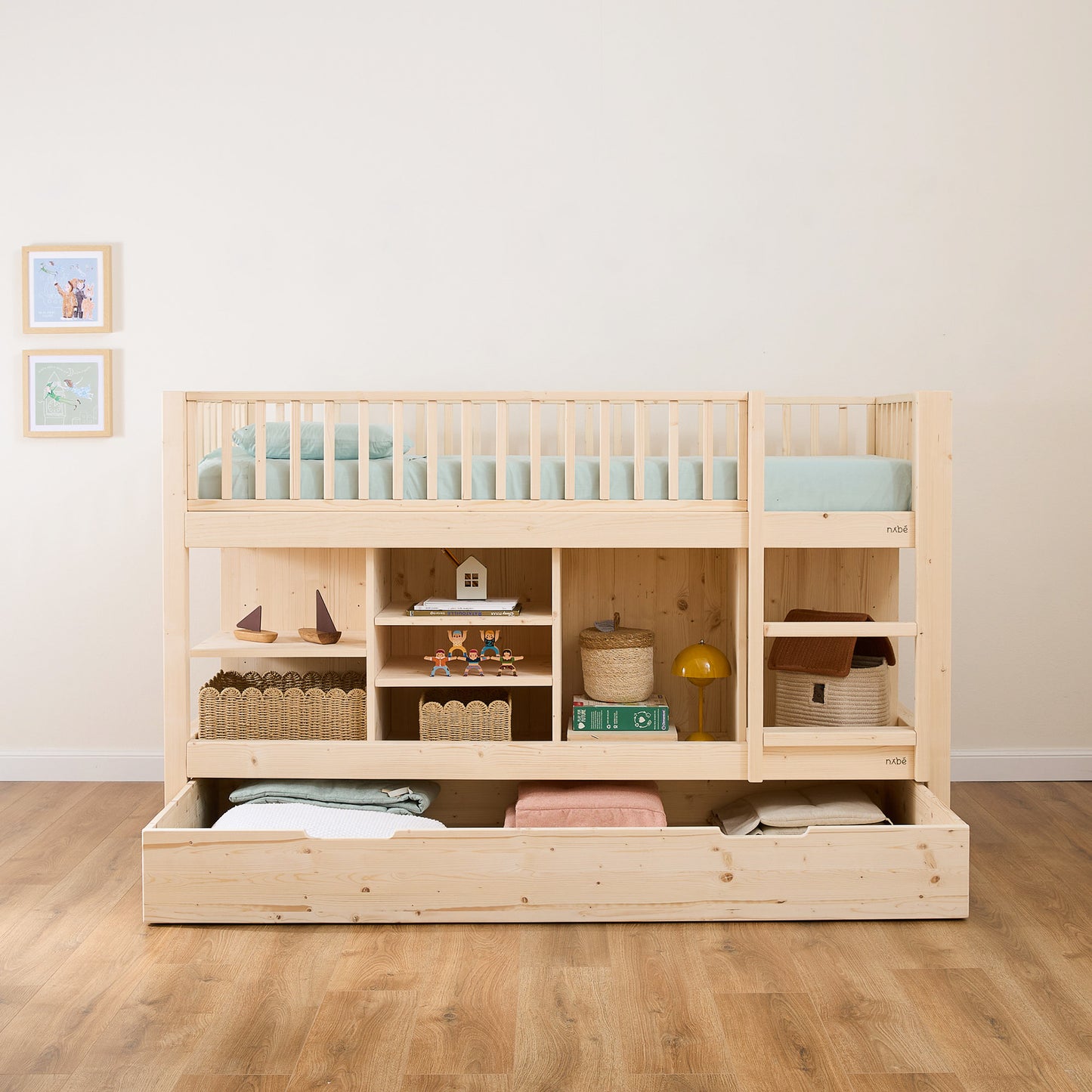 Letto a soppalco mezza altezza evolutivo zero+ Up