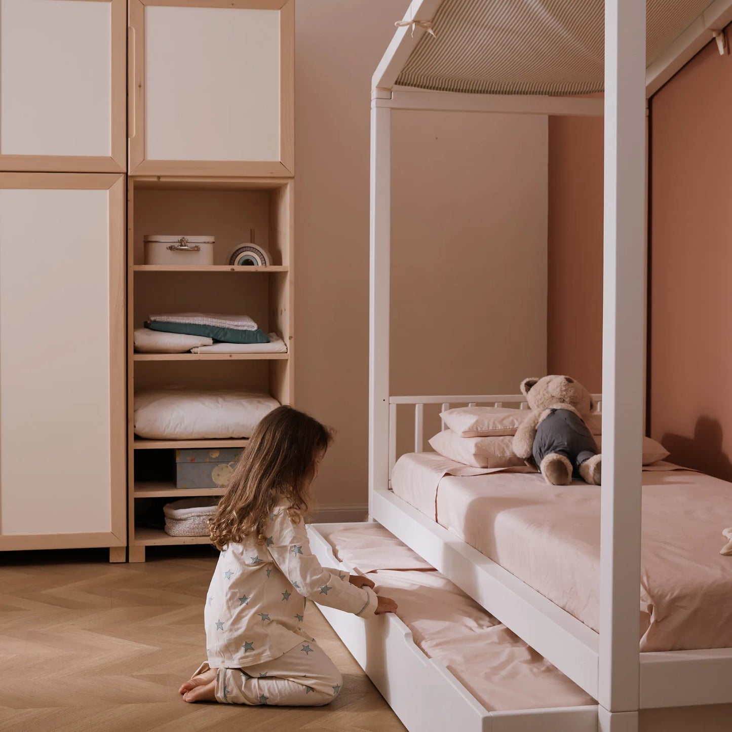 Telino Cielo per letto zero+ Dream casetta e baldacchino