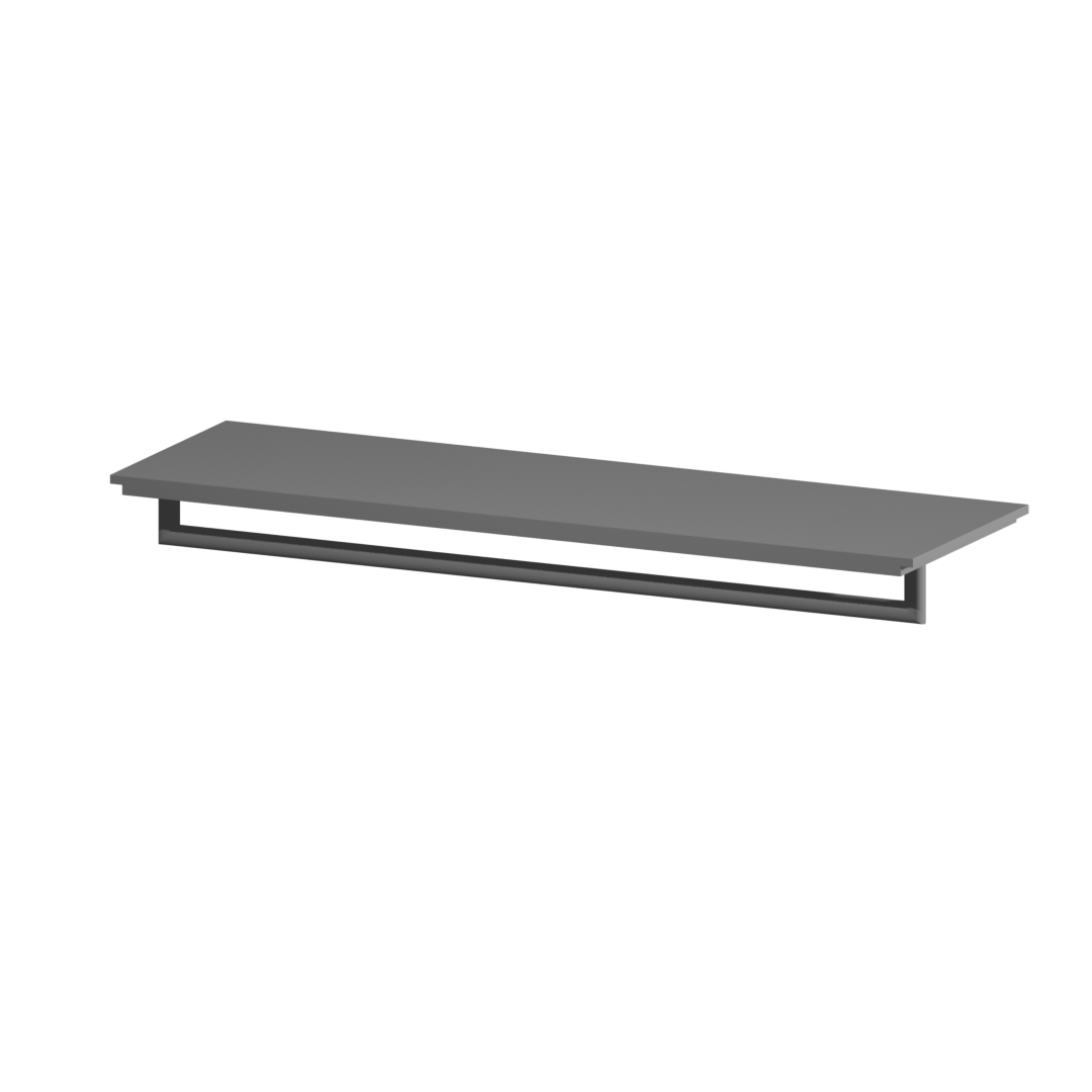 Ripiano libreria con appendiabiti 80cm