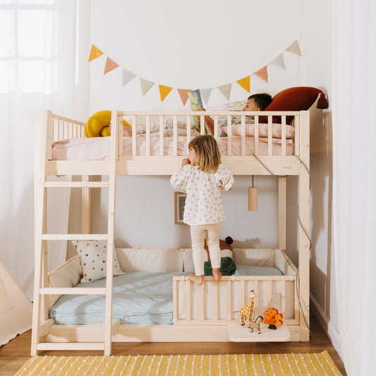 Letto a castello zero+ Duo: Versatilità e Design per Camerette Montessori