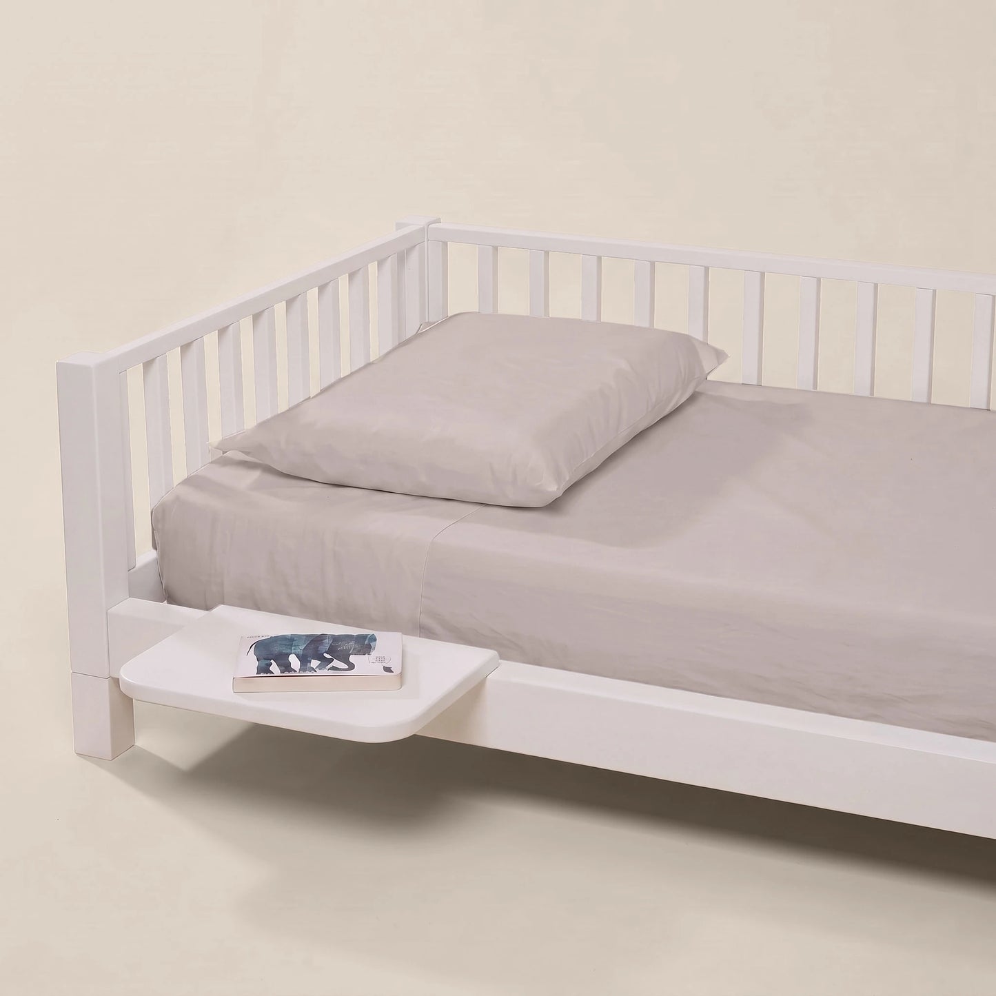 Comodino bio paint Bianco per letto evolutivo zero+