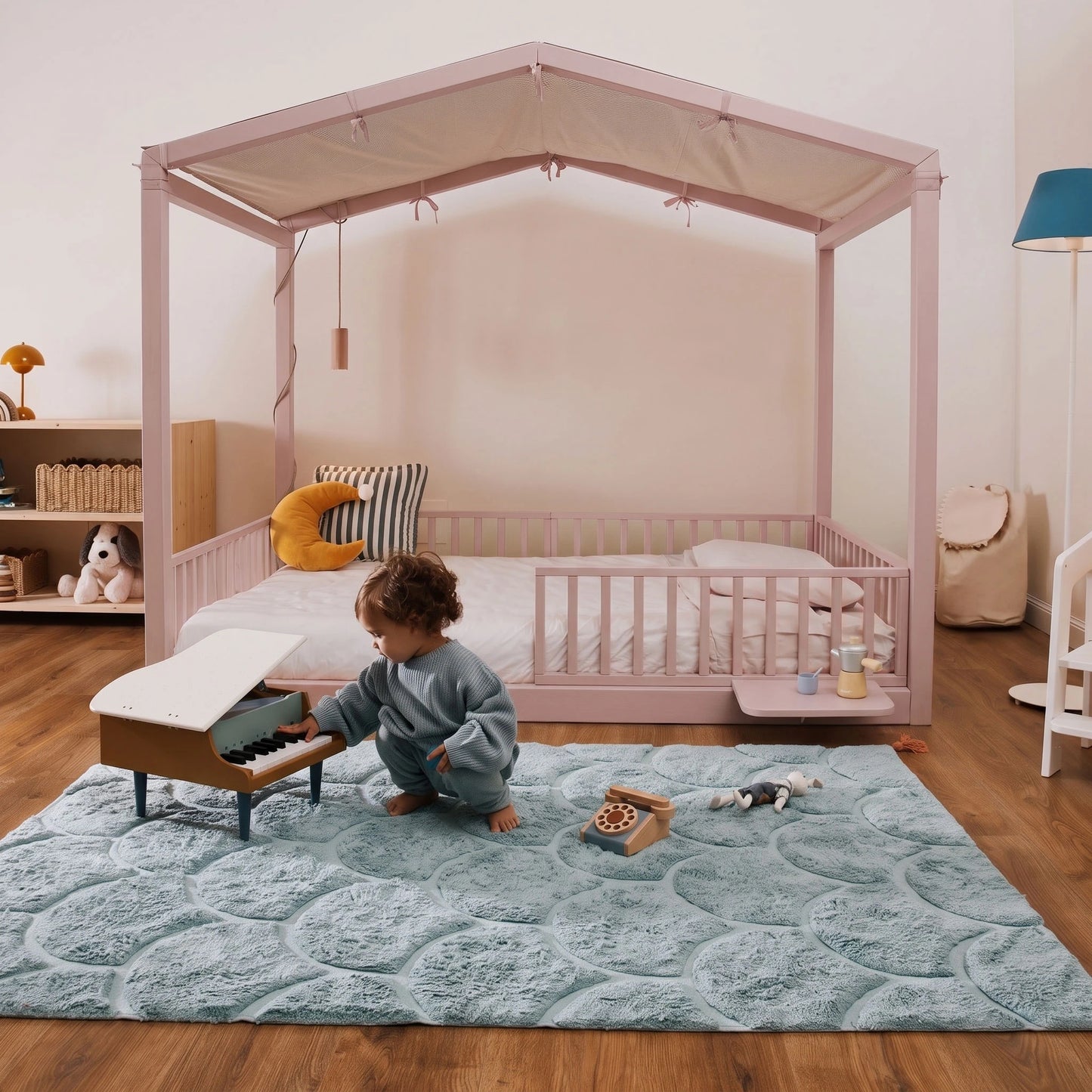 Comodino bio paint per letto evolutivo zero+ Argilla