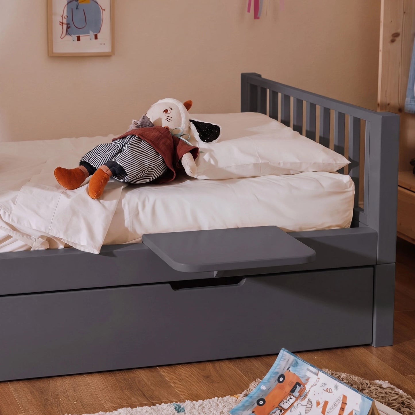 Comodino bio paint per letto evolutivo zero+ Pioggia