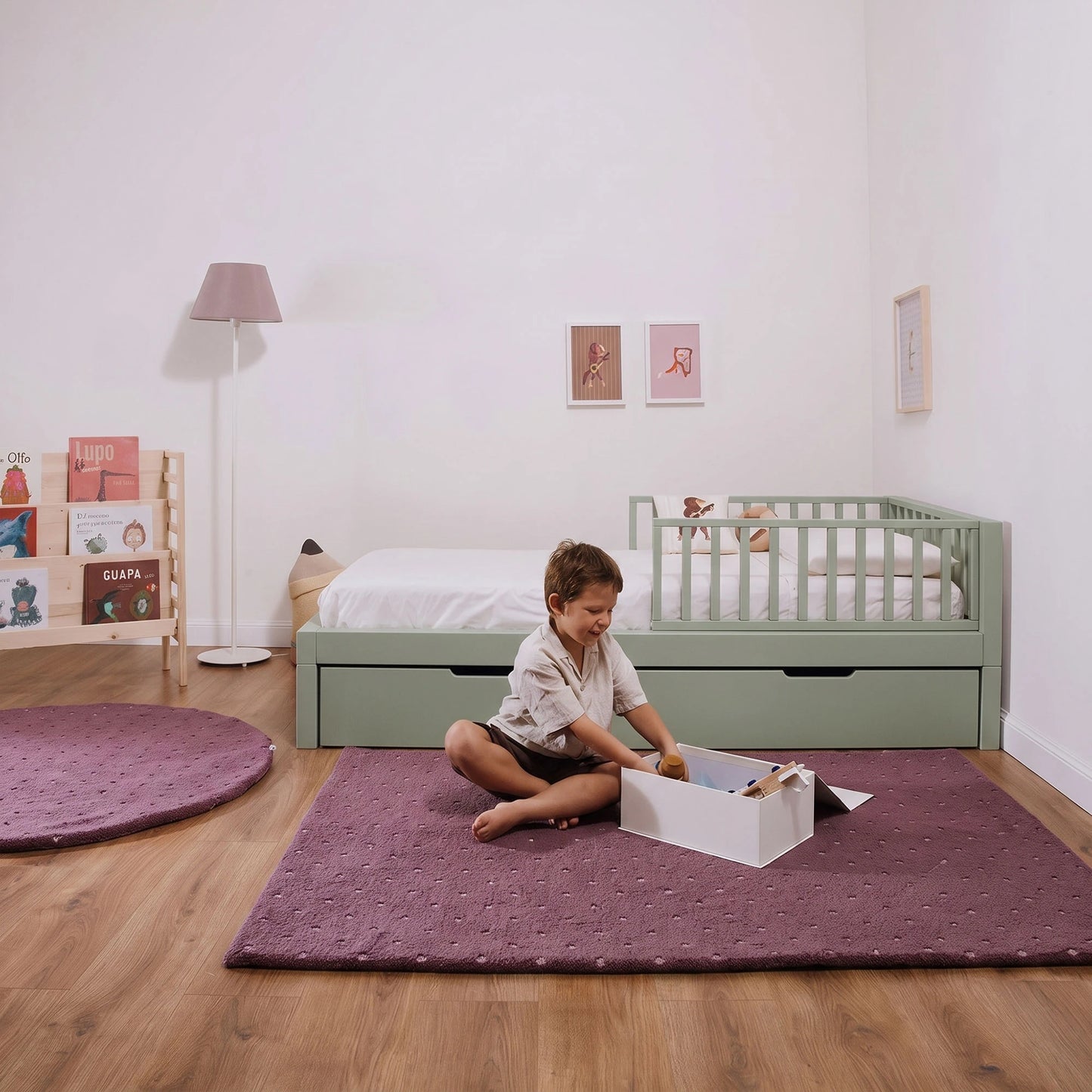 Letto evolutivo zero+ Earth bio paint Felce