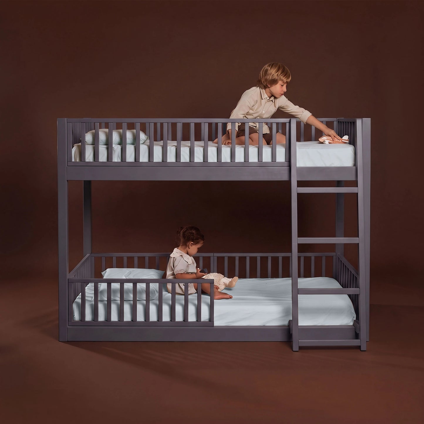 Letto a castello evolutivo zero+ Duo bio paint Pioggia