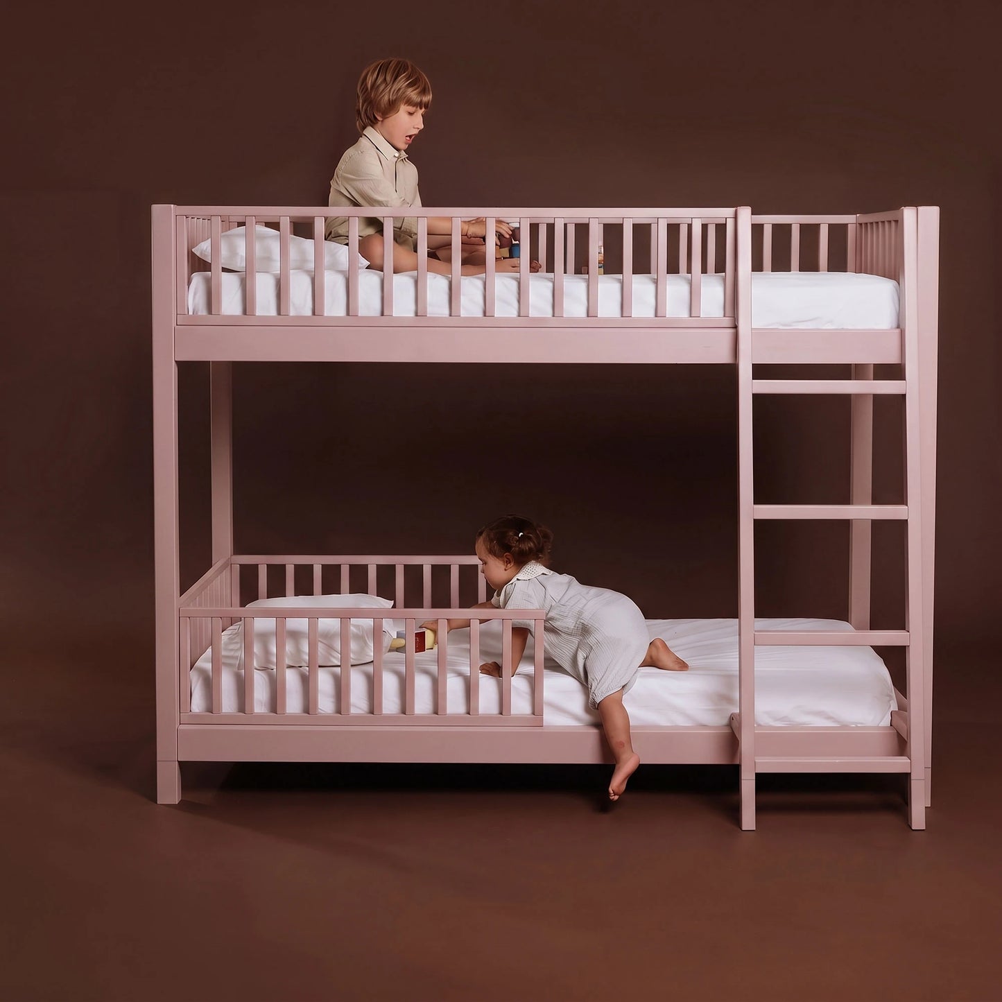 Letto a castello evolutivo zero+ Duo bio paint Argilla