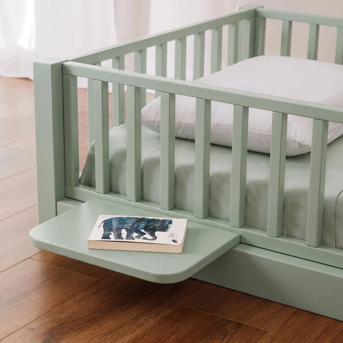 Comodino bio paint per letto evolutivo zero+ Felce