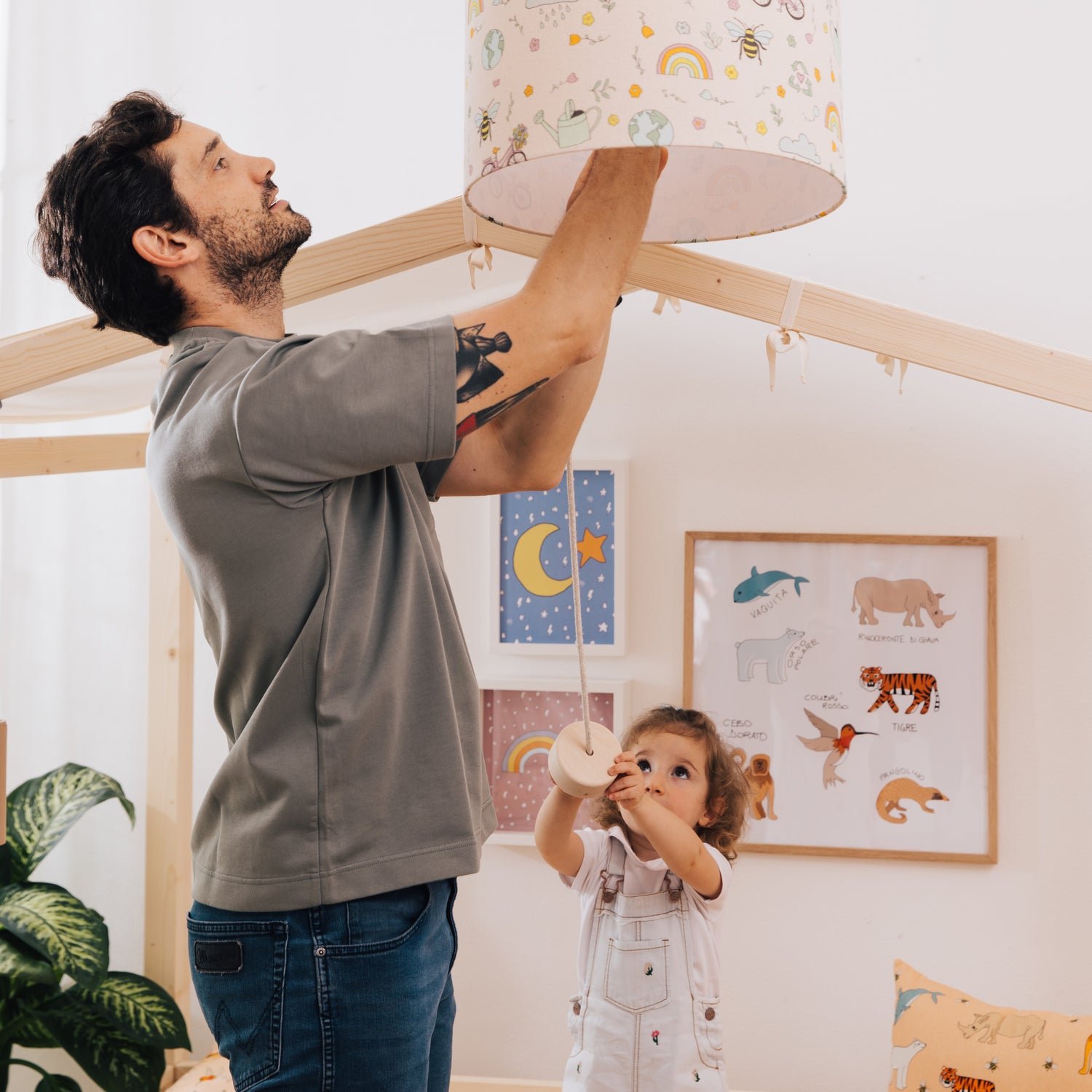 Lampada da soffitto a sospensione per bambini Clouds nuvole grigio Lampada da soffitto a sospensione per bambini Clouds nuvole grigio