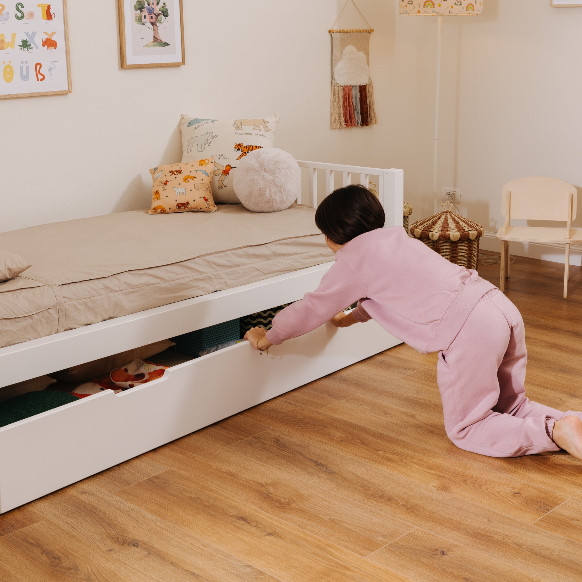 Lettino Materasso 160x80 Ikea Cassettone Estraibile Bio Paint Per