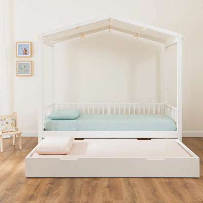 letto montessoriano bianco