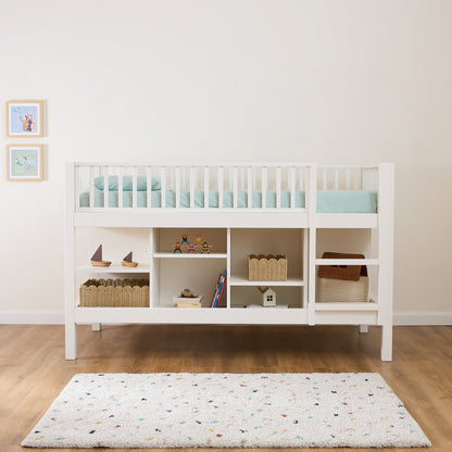 Letto a soppalco mezza altezza evolutivo zero+ Up bio paint