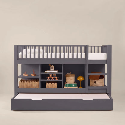 Letto a soppalco mezza altezza evolutivo zero+ Up bio paint Pioggia