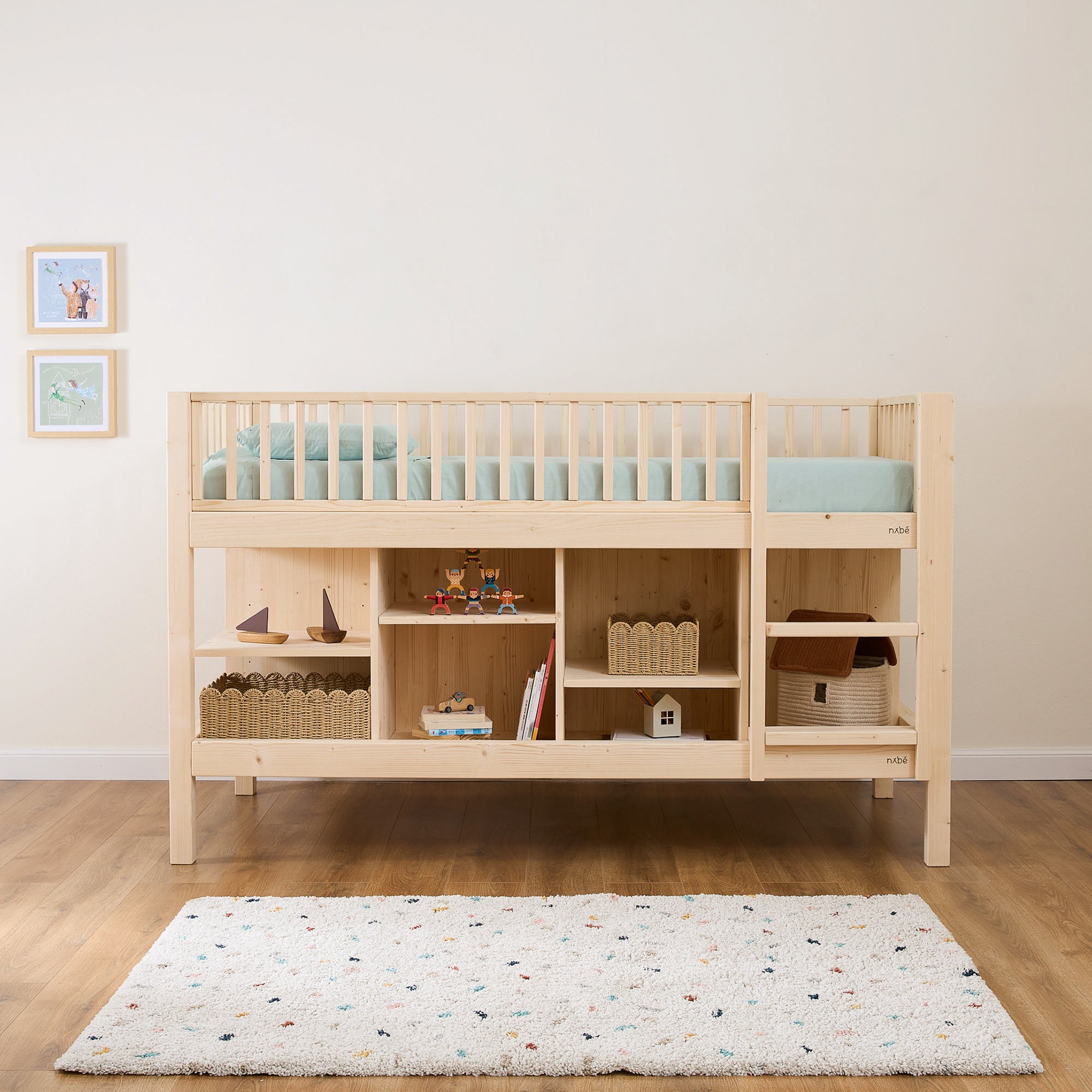 Letto a soppalco evolutivo zero+ Up