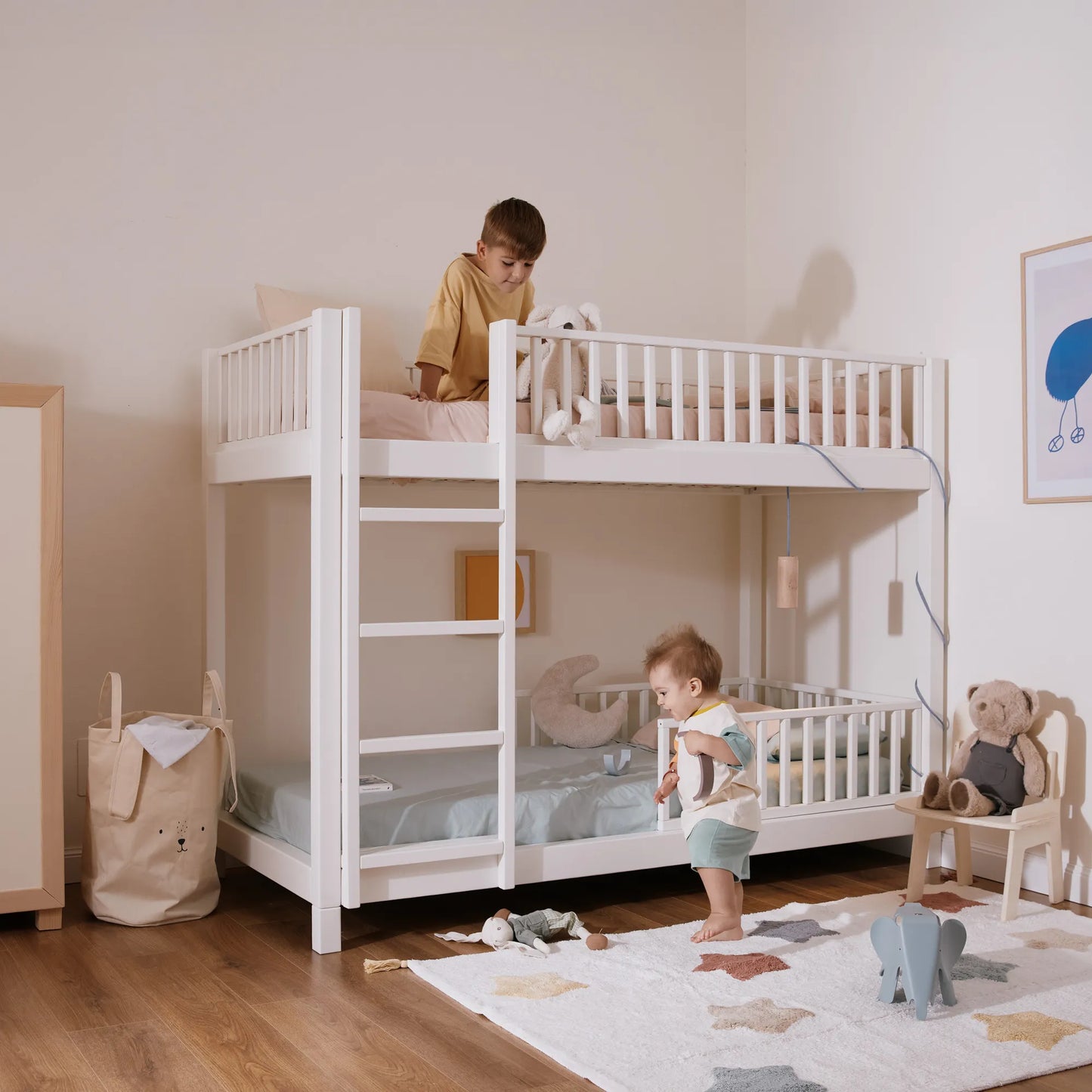 Letto a castello evolutivo zero+ Duo bio paint