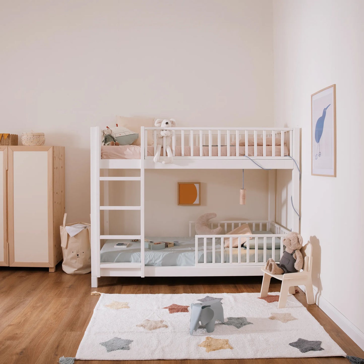 Letto a castello evolutivo zero+ Duo bio paint