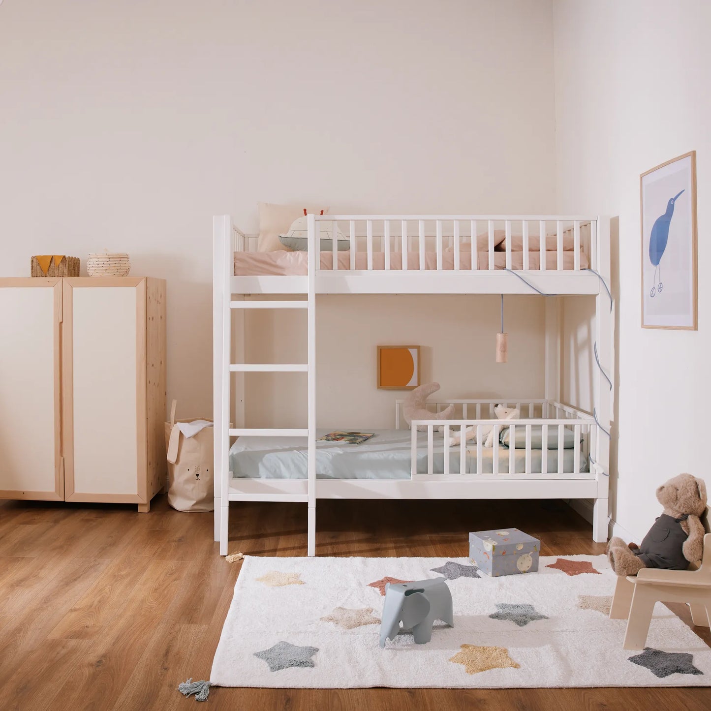 Letto a castello evolutivo zero+ Duo bio paint