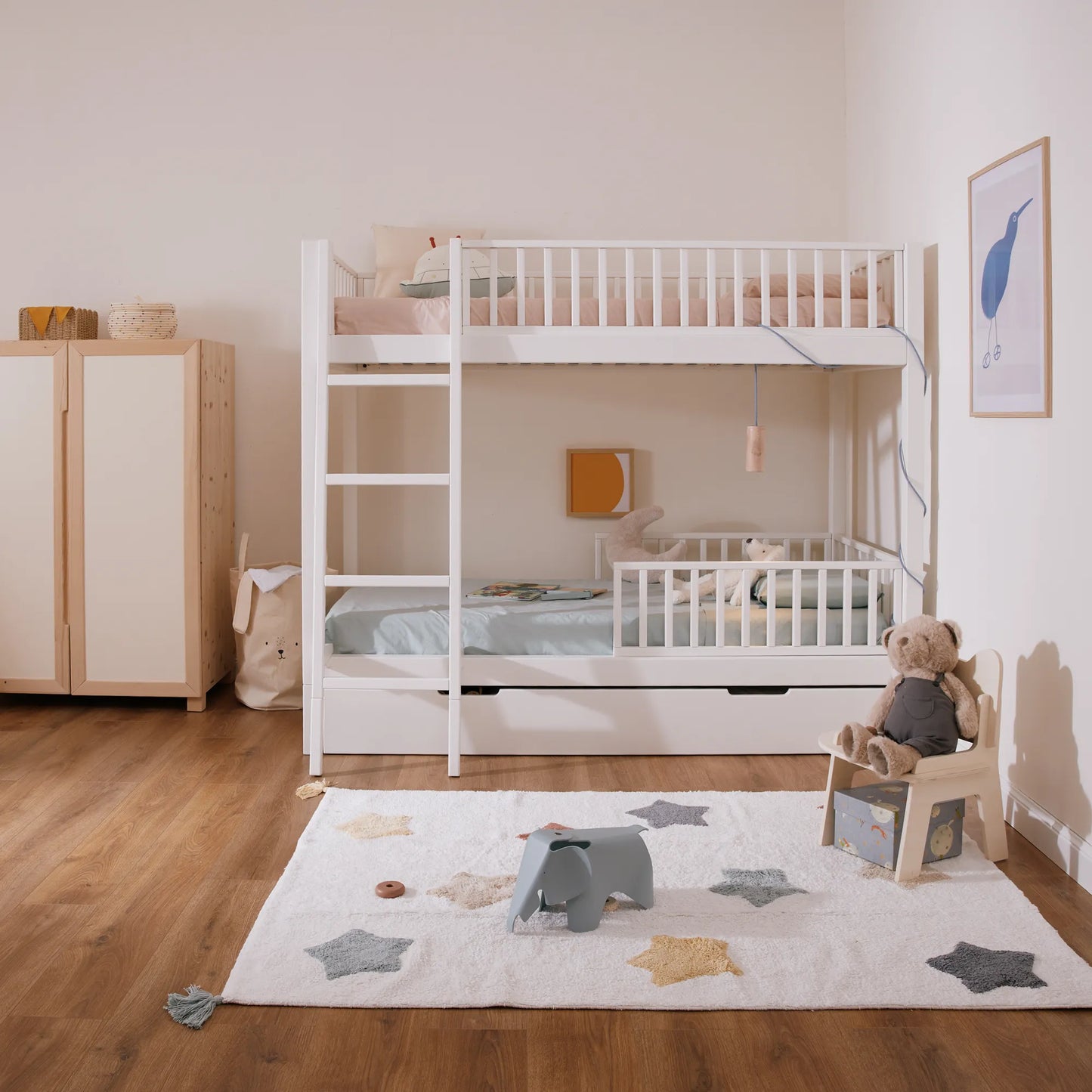 Letto a castello evolutivo zero+ Duo bio paint