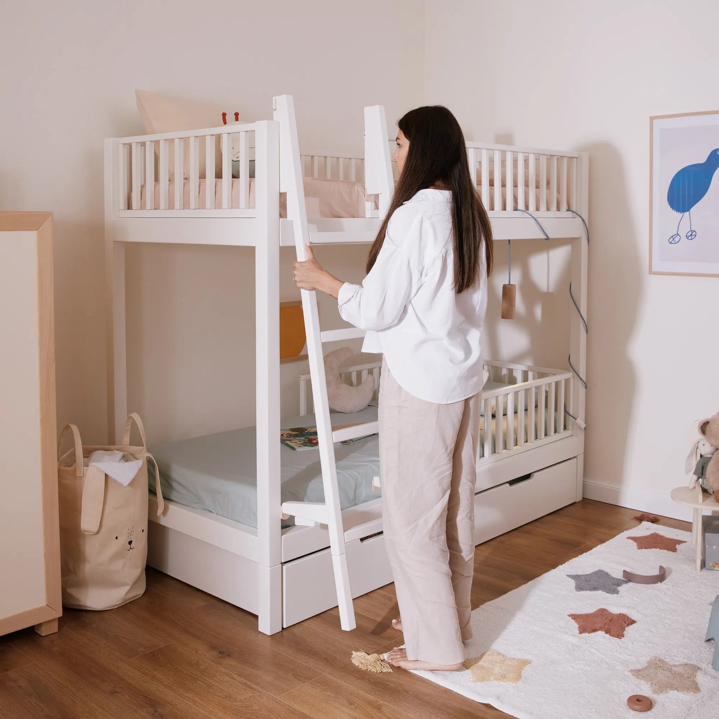 Letto a castello evolutivo zero+ Duo bio paint