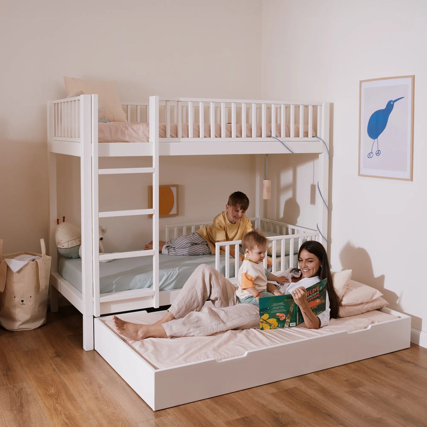 Letto a castello evolutivo zero+ Duo bio paint