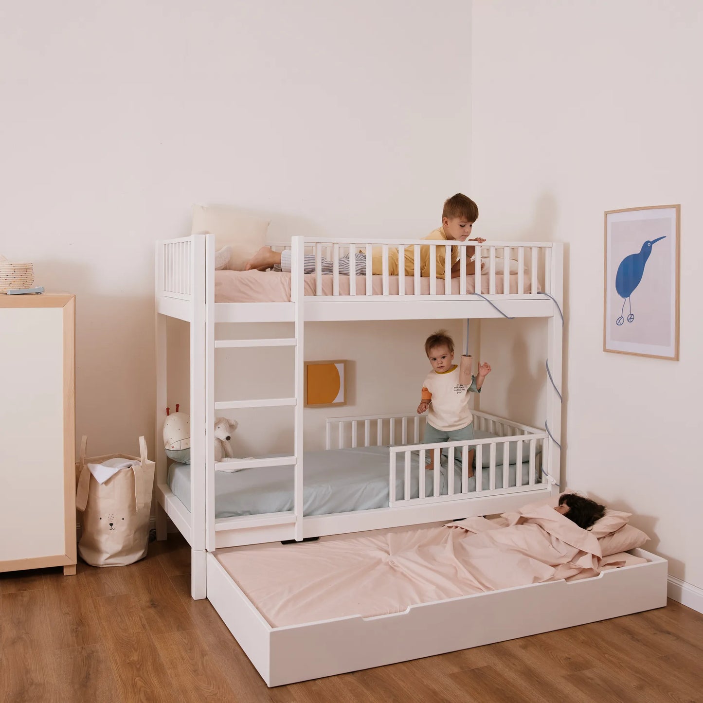 Letto a castello evolutivo zero+ Duo bio paint