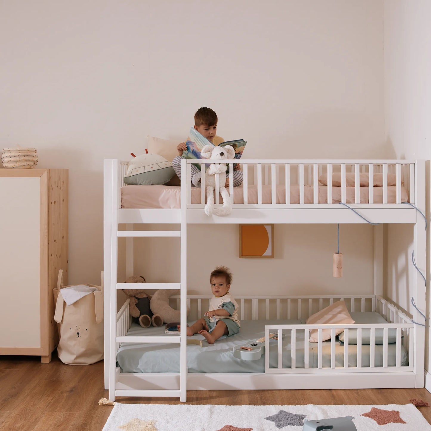 Letto a castello evolutivo zero+ Duo bio paint