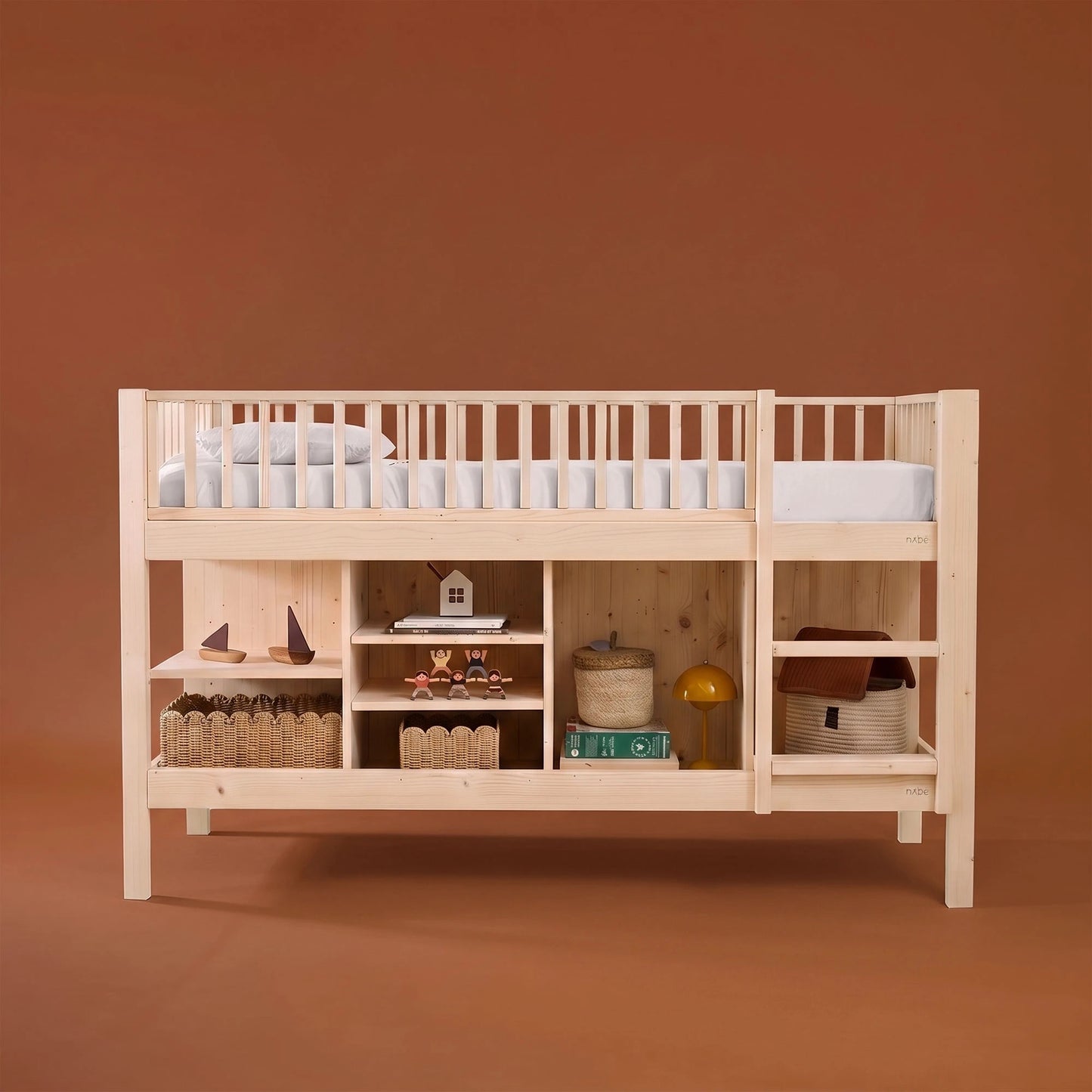 Letto a soppalco mezza altezza evolutivo zero+ Up