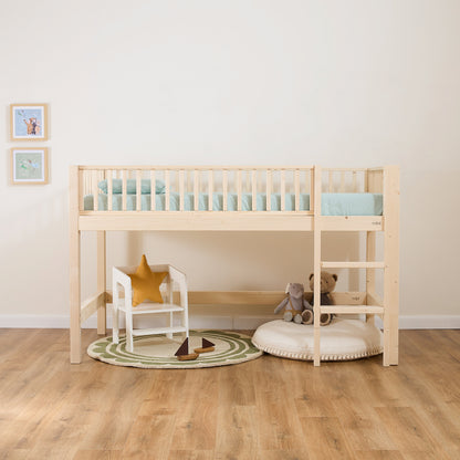 Letto a soppalco mezza altezza evolutivo zero+ Up