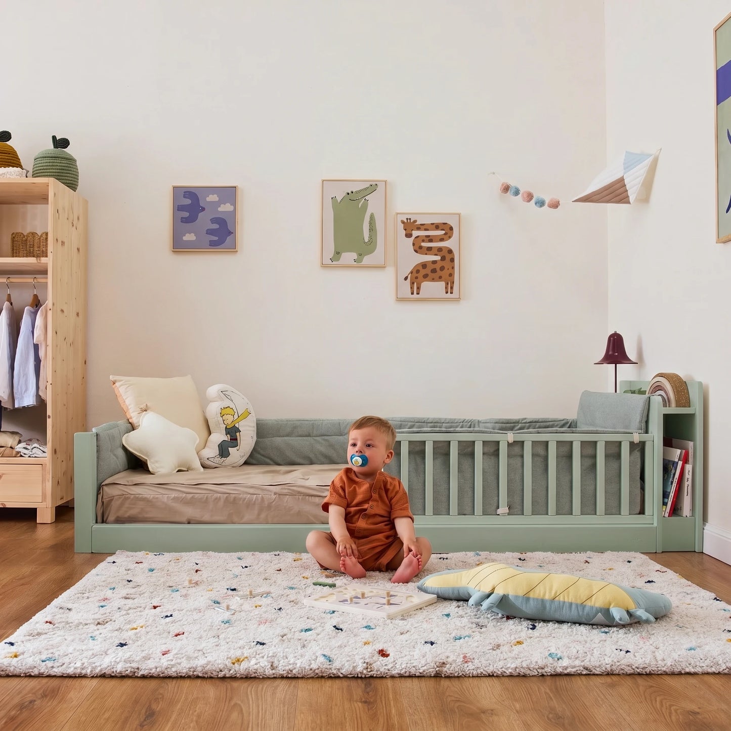 Letto evolutivo zero+ Fun bio paint Felce