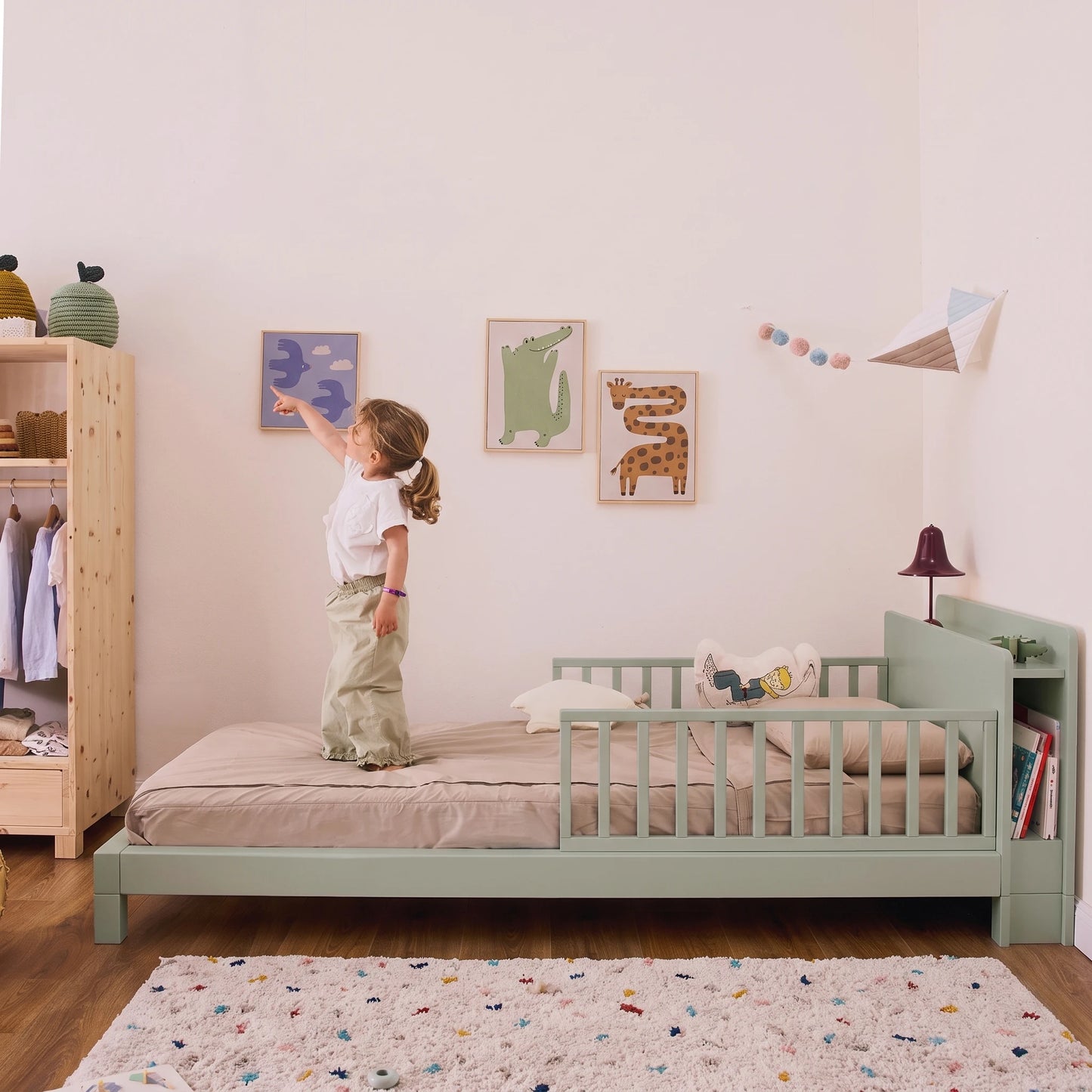 Letto evolutivo zero+ Fun bio paint Felce