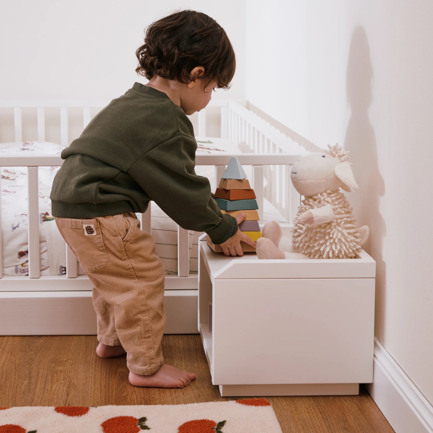Comodino evolutivo EverGrow bio paint Bianco