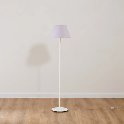 Lampada da terra con paralume tinta unita