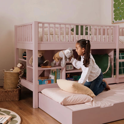 Letto a soppalco mezza altezza evolutivo zero+ Up bio paint Argilla