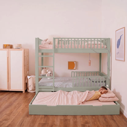 Letto a castello evolutivo zero+ Duo bio paint Felce