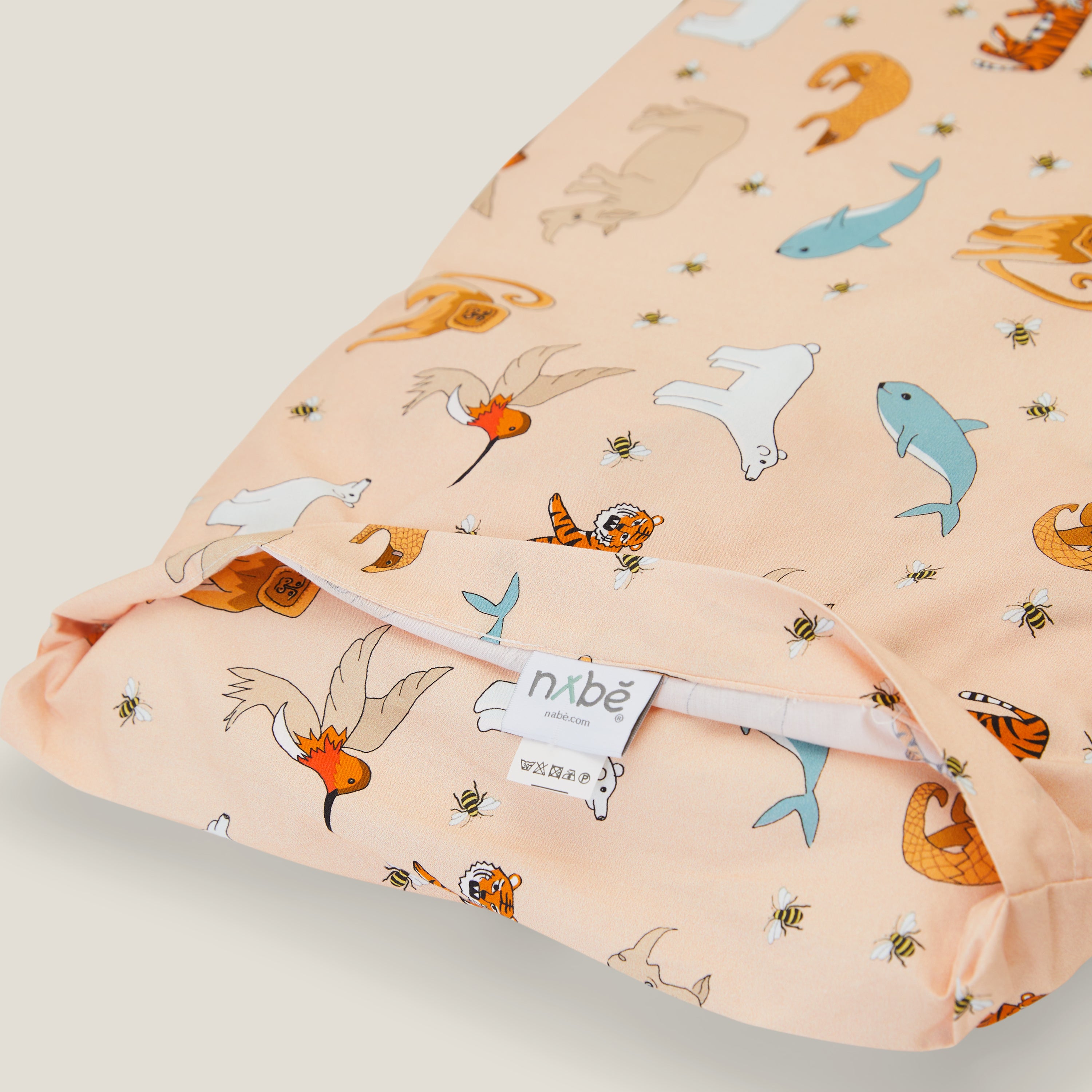 Hudson Baby Federa Per Cuscino Bambino In Cotone - Motivo Sweet Woodland - 35,6 X 48,3 Cm - Jersey Morbido