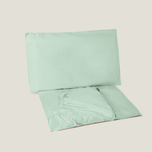 nabag - Set letto con zip integrata - Verde Anis