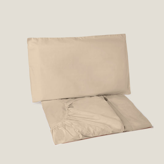 nabag - Set letto con zip integrata - Tortora