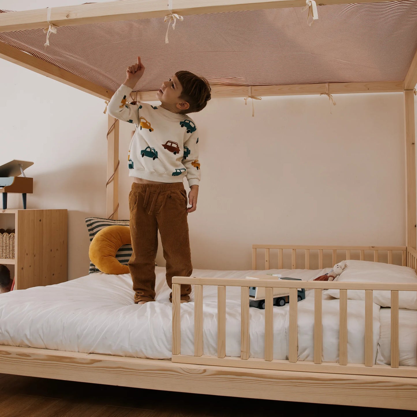 Telino Cielo per letto zero+ Dream casetta e baldacchino