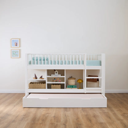Letto a soppalco mezza altezza evolutivo zero+ Up bio paint