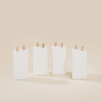 Kit Piedini bio paint Bianco per letto evolutivo zero+