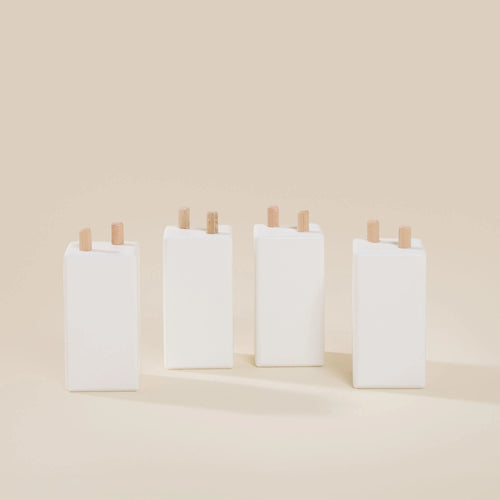 Kit Piedini bio paint Bianco per letto evolutivo zero+