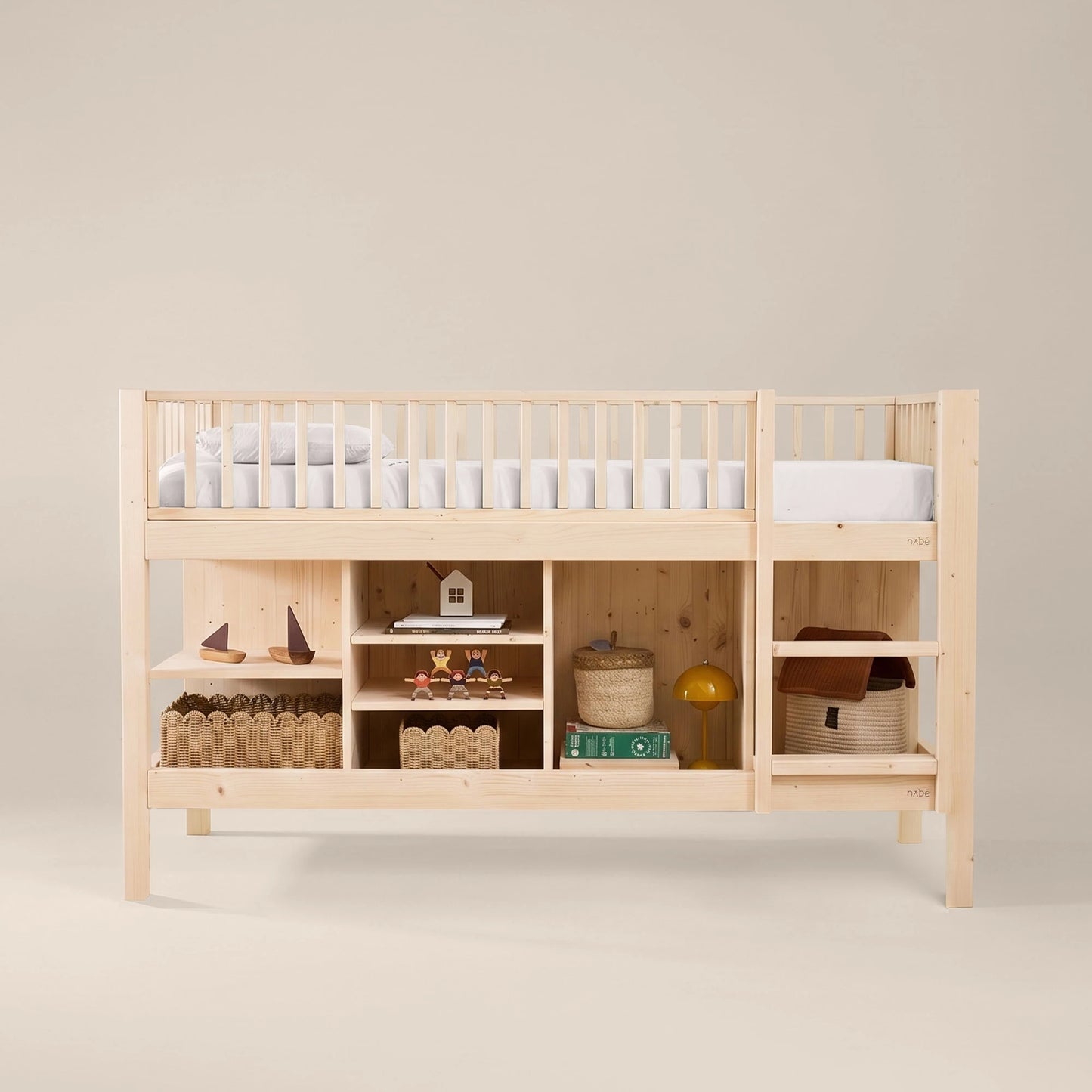 Letto a soppalco mezza altezza evolutivo zero+ Up